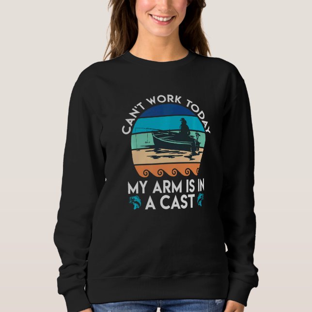 Sweatshirt Peut Travailler Bras Dans Pêche Pêche Pêche Pêche  (Devant)
