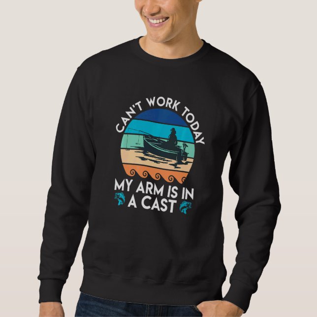 Sweatshirt Peut Travailler Bras Dans Pêche Pêche Pêche Pêche  (Devant)