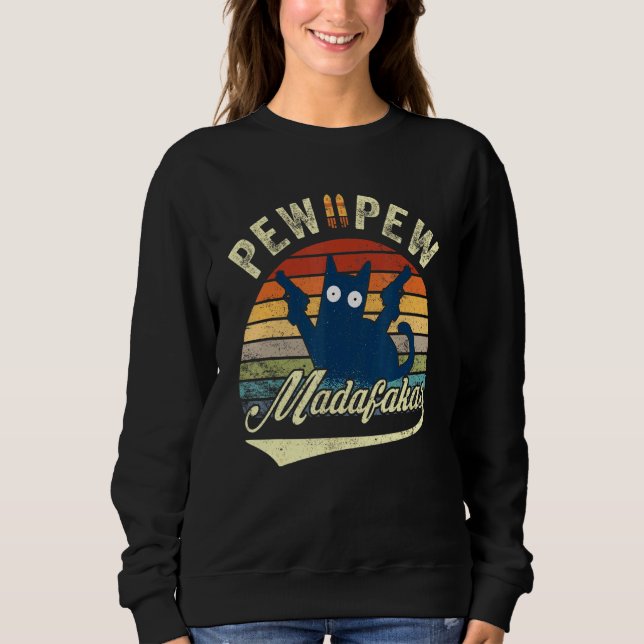 Sweatshirt Pew Madafakas Chats Top Draps Été Pyjamas Pew (Devant)