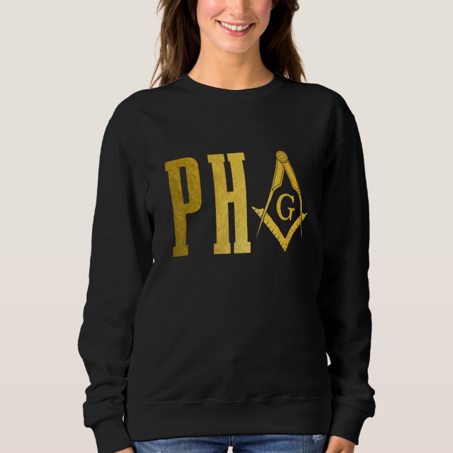 Sweatshirt Pha Prince Hall Maçon Franc-Maçon Masonic Carré &  (Devant)