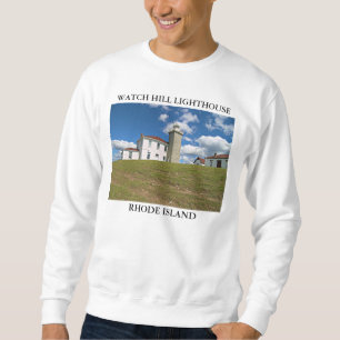 Sweatshirt Phare de colline de montre, Île de Rhode