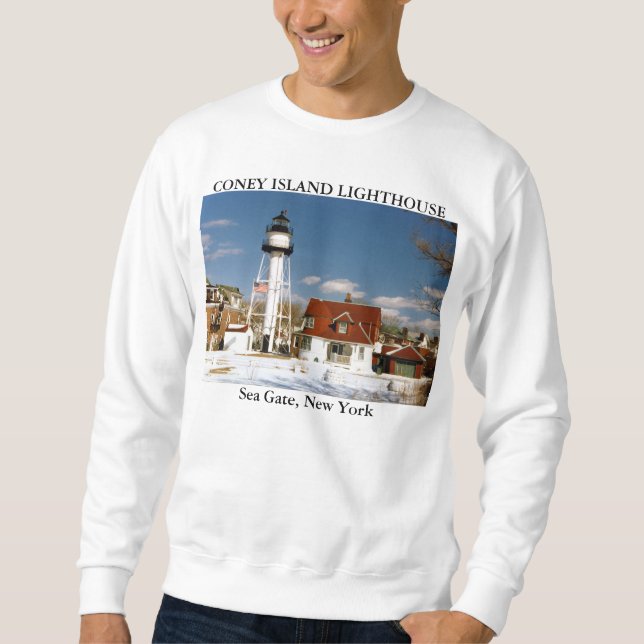 Sweatshirt Phare de Coney Island, porte de mer New York (Devant)