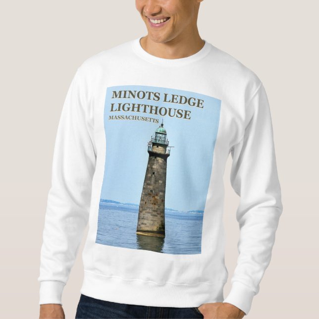 Sweatshirt Phare de Minots Ledge, Massachusetts Cohassett (Devant)