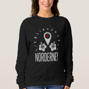 Sweatshirt Phare de Norderney North Frisian Island Beach