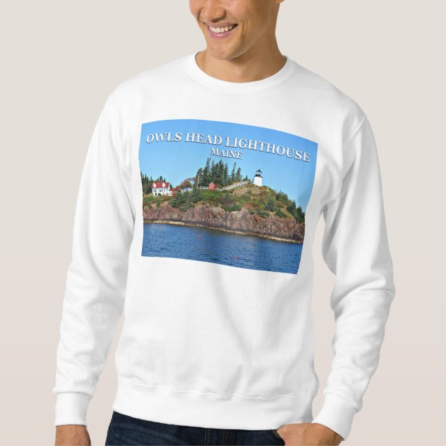 Sweatshirt Phare de Owls Head, Maine (Devant)
