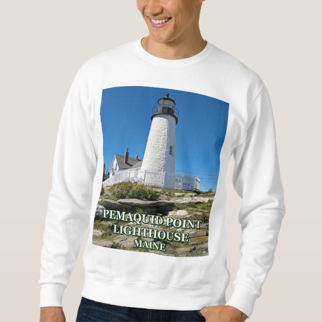 Sweatshirt Phare de Pemaquid Point, Maine (Devant)