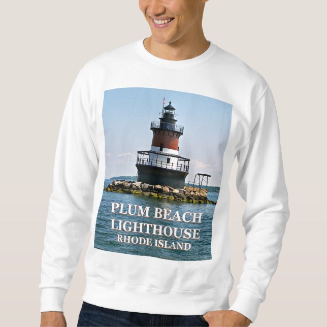 Sweatshirt Phare de Plum Beach, N. Kingstown, Rhode Island (Devant)