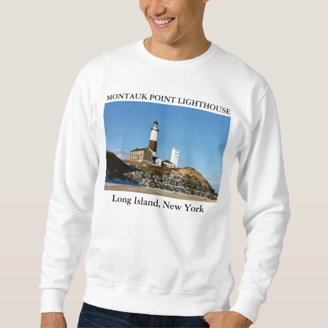 Sweatshirt Phare de point de Montauk, Long Island New York (Devant)