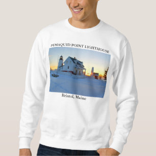 Sweatshirt Phare de point de Pemaquid, Bristol Maine