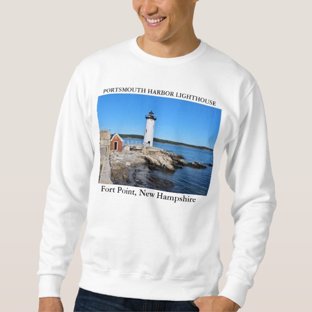 Sweatshirt Phare de port de Portsmouth, New Hampshire (Devant)