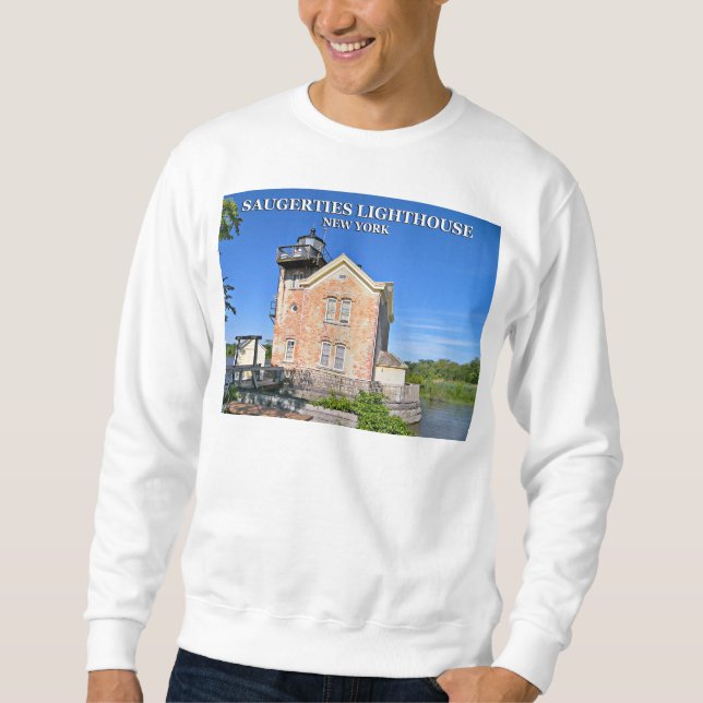 Sweatshirt Phare de Saugerties, Hudson River New York (Devant)