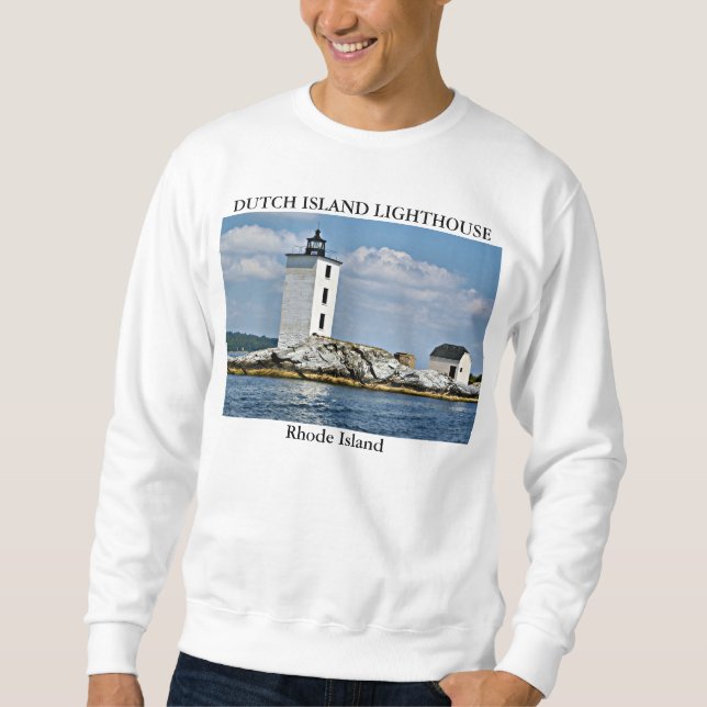 Sweatshirt Phare des îles néerlandaises, Rhode Island (Devant)