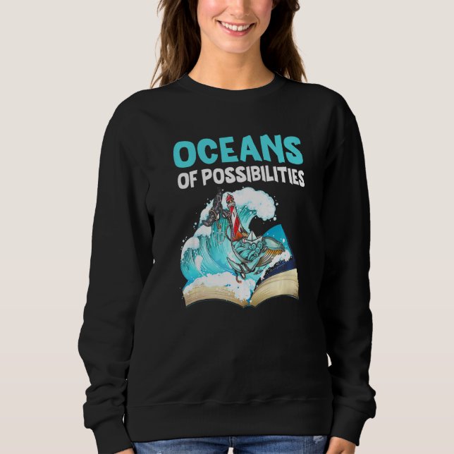 Sweatshirt Phare Océans Des Possibilités Lecture Été (Devant)