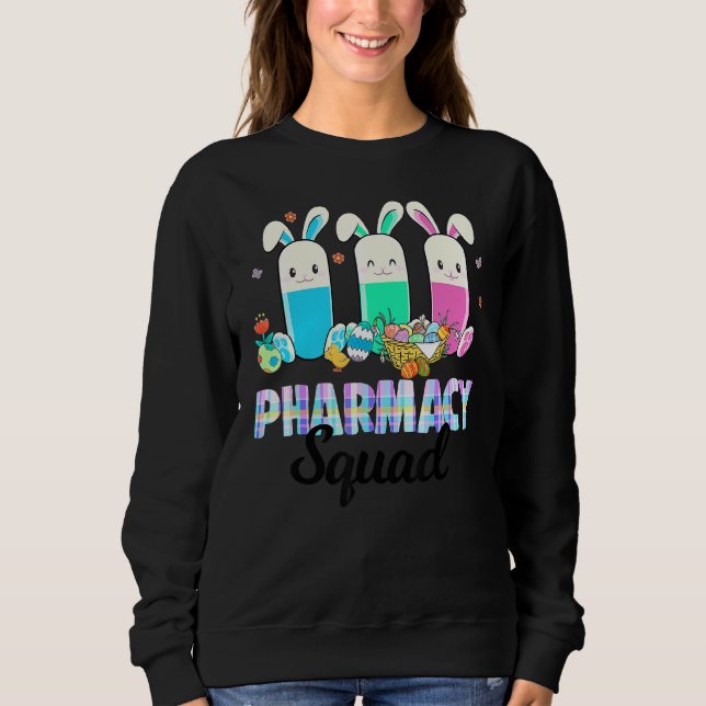 Sweatshirt Pharmacie de pilules drôles Équipe de pharmacie Vi (Devant)