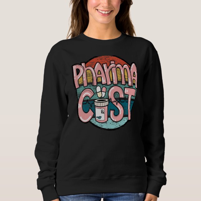 Sweatshirt pharmacie pharmacien technicien en pharmacie techn (Devant)