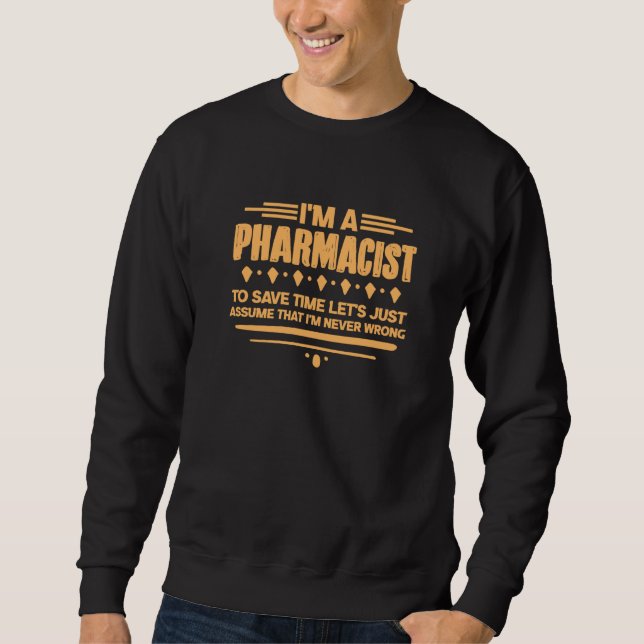 Sweatshirt Pharmacien Technicien En Pharmacie Je Suis Pharmac (Devant)