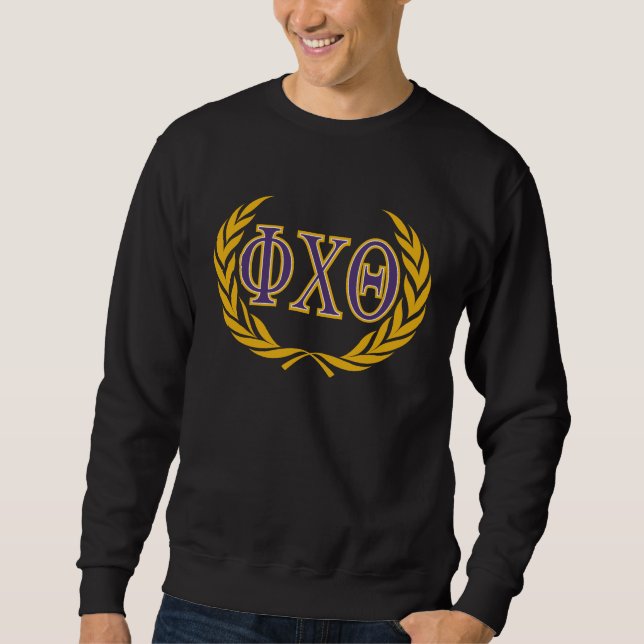 Sweatshirt Phi Chi Theta | Grecques avec Couronne (Devant)