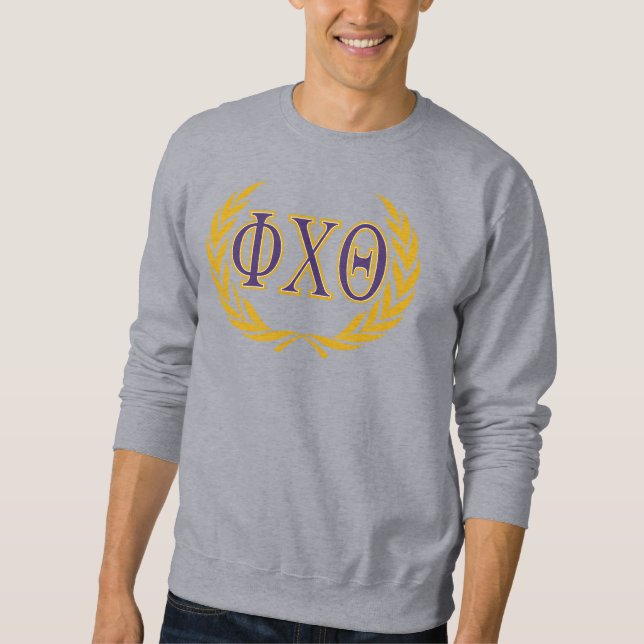 Sweatshirt Phi Chi Theta | Grecques avec Couronne (Devant)