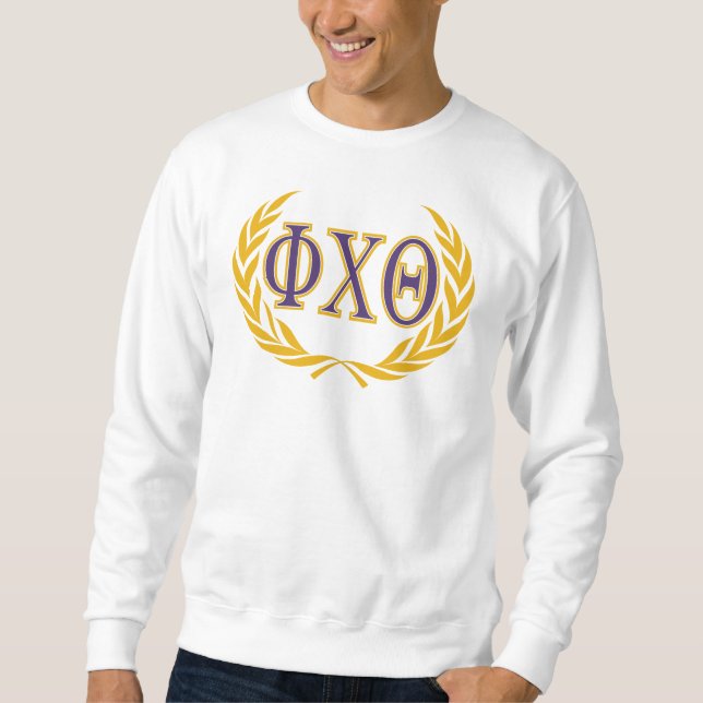 Sweatshirt Phi Chi Theta | Grecques avec Couronne (Devant)