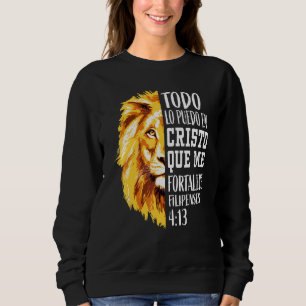 Sweatshirt Philippines 4 13 Hommes Christian Verse Lion Juda 