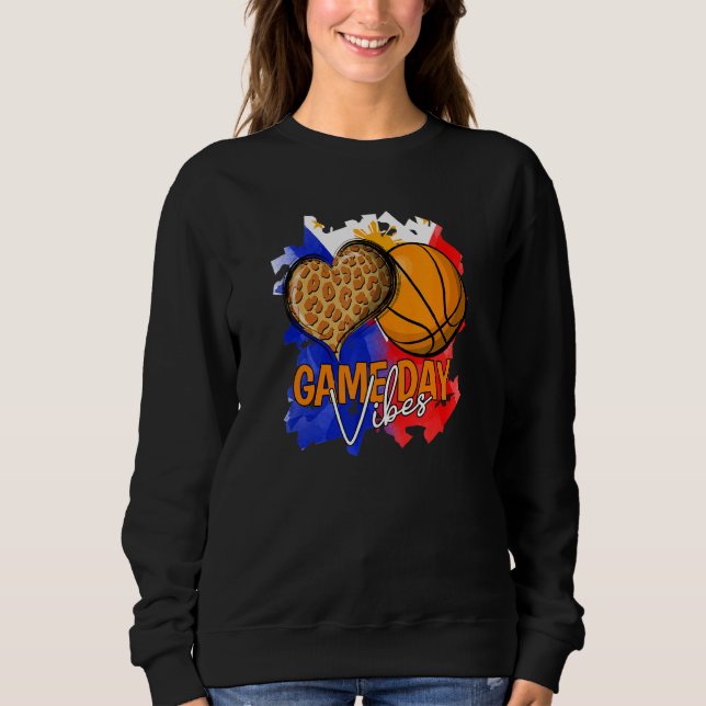Sweatshirt Philippines Basket-ball sportif philippin (Devant)