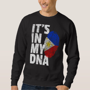 Sweatshirt Philippines Drapeau dans mon pays de Noël
