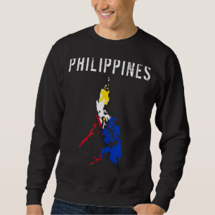 Sweatshirt Philippines Drapeau Pour Les Personnes Qui Aiment 