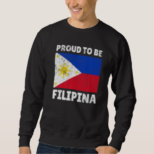 Sweatshirt Philippines Fier D'Être Philippin Filipina Mon Adn