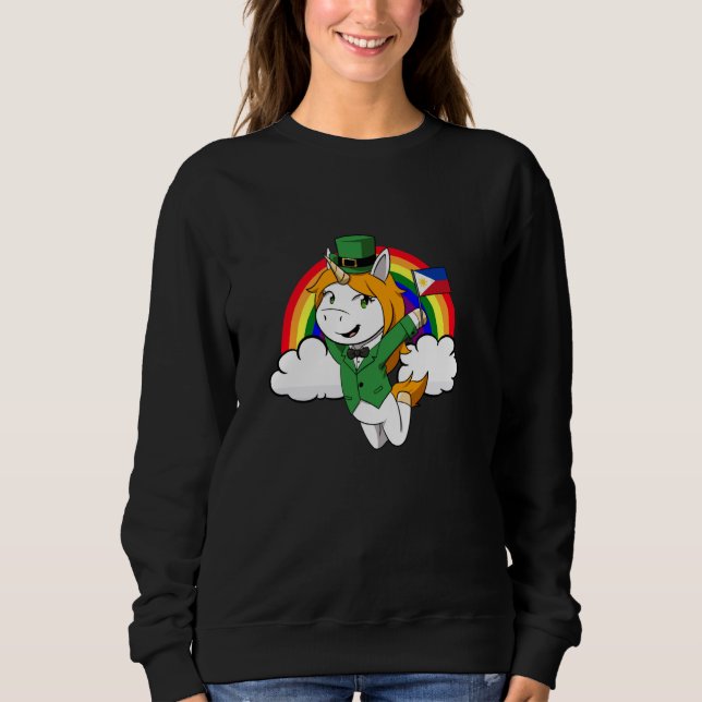 Sweatshirt Philippines Fier drapeau philippin Saint-Patricks  (Devant)