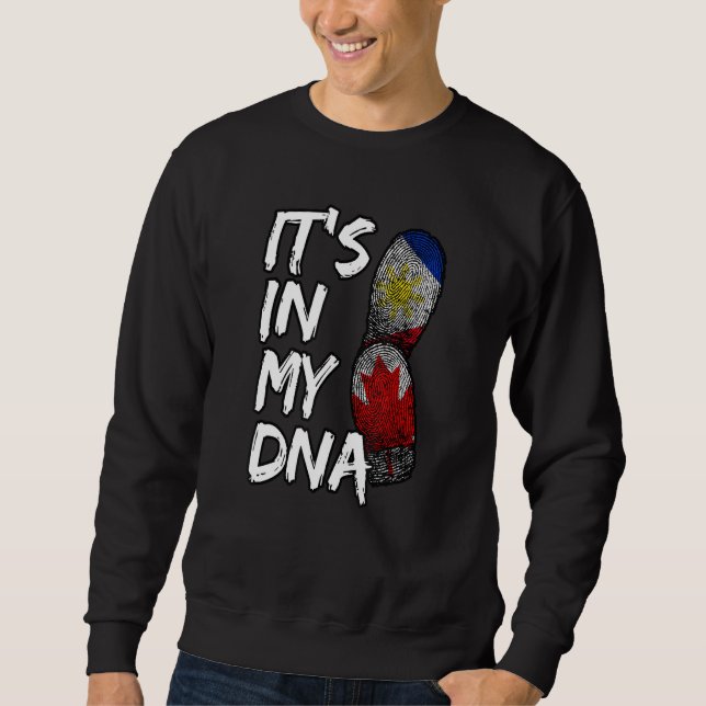 Sweatshirt Philippines Fier Filipin Fière Drapeau Canada Fi (Devant)