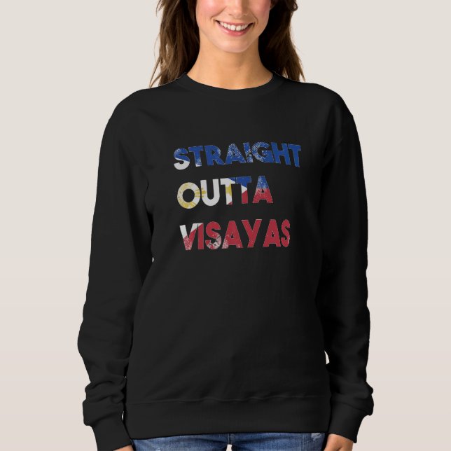Sweatshirt Philippines Filipino Island Proud Straight Outta V (Devant)