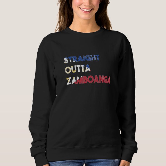 Sweatshirt Philippines Filipino Island Proud Straight Outta Z (Devant)