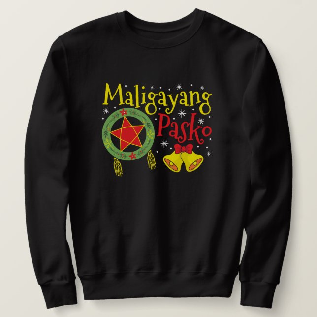Sweatshirt Philippines Noël philippin Maligayang Pasko (Design devant)