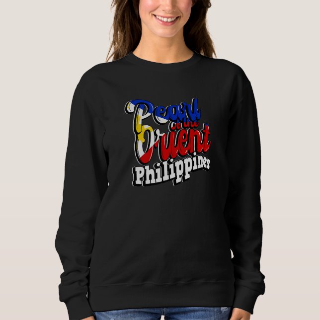 Sweatshirt Philippines Pinay Filipino Country Palms Sun Mabuh (Devant)