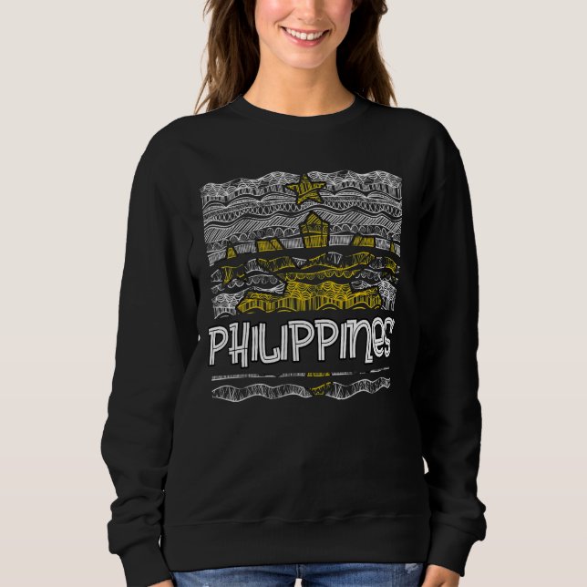 Sweatshirt Philippines Pinay Filipino Pride Country Flag Isla (Devant)