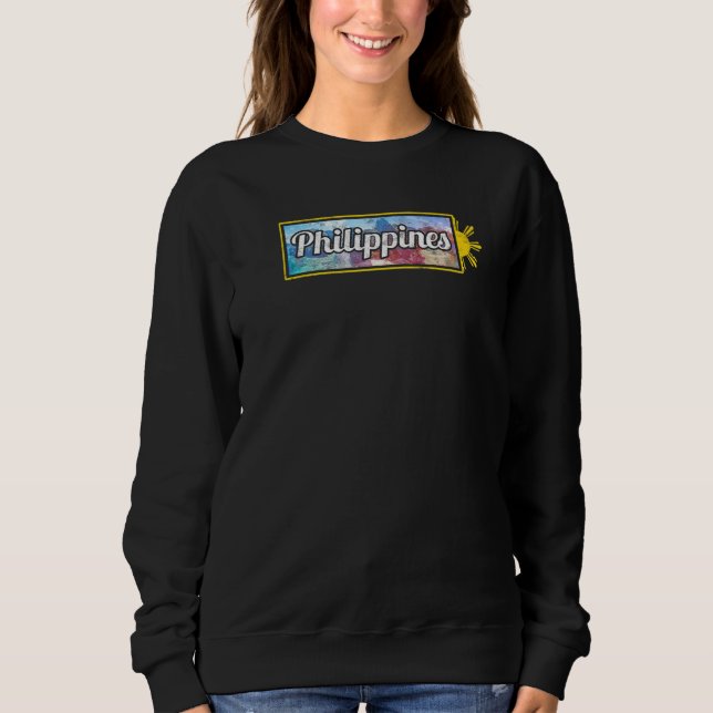 Sweatshirt Philippines Pinay Filipino Pride Country Flag Isla (Devant)
