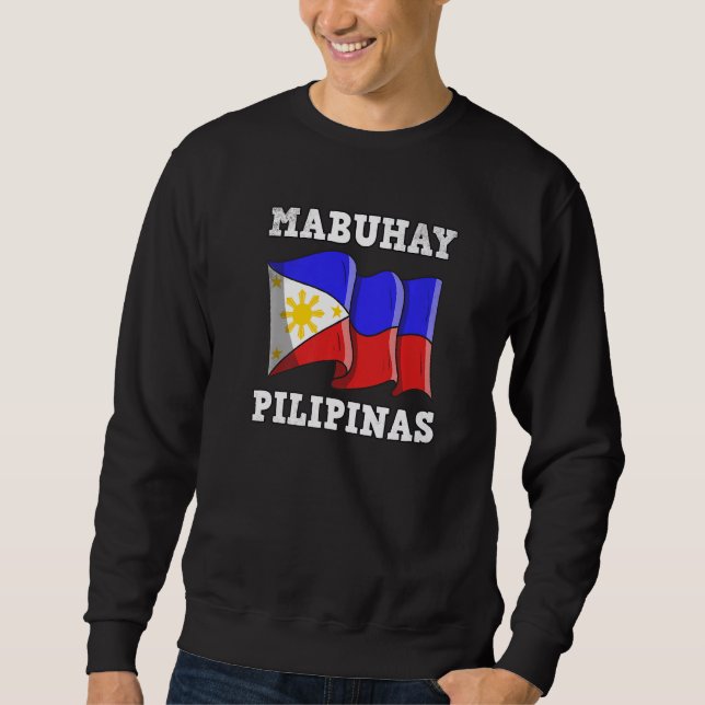 Sweatshirt Philippines Pinay Filipino Pride Country Flag Mabu (Devant)