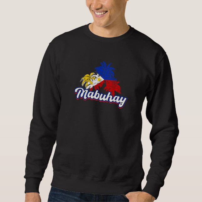Sweatshirt Philippines Pinay Filipino Pride Country Flag Mabu (Devant)