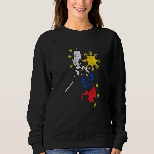 Sweatshirt Philippines Pinay Filipino Pride Pays Drapeau Isla (Devant)