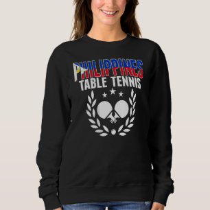 Sweatshirt Philippines Ping Pong Soutien au Tennis de Table