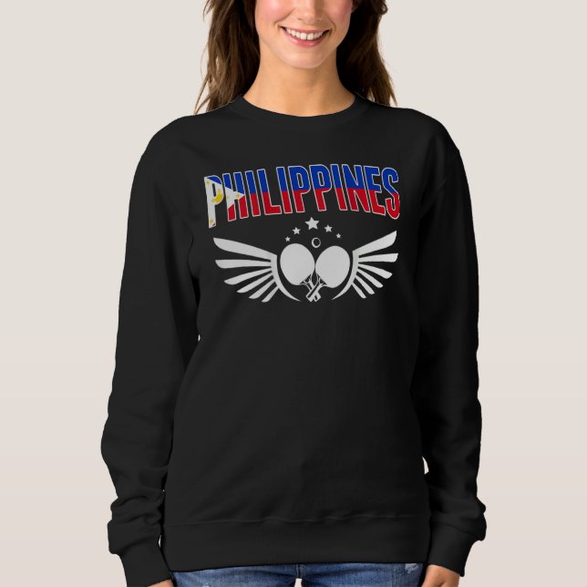 Sweatshirt Philippines Table Tennis  Support Philippine Ping  (Devant)