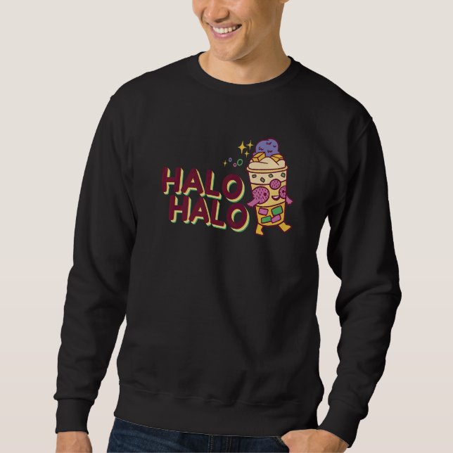 Sweatshirt Philippines Vous M'Avez Eu À Halo Hallo Dessert Fo (Devant)