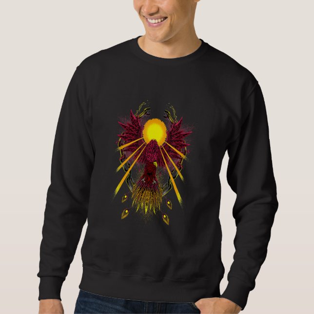 Sweatshirt Phoenix Bird Rising from the Ashes (Devant)