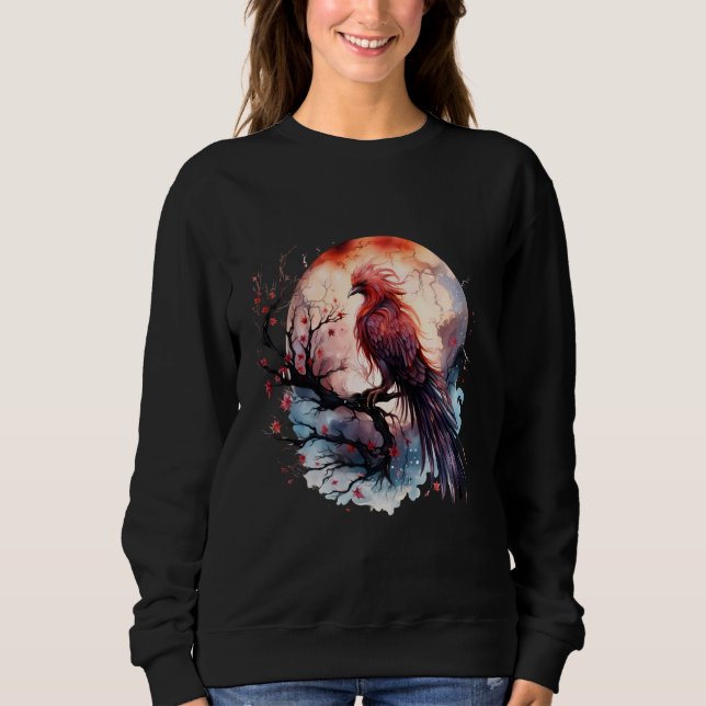 Sweatshirt Phoenix Fire Phoenix Bird Mythique Bird Lune Sakur (Devant)
