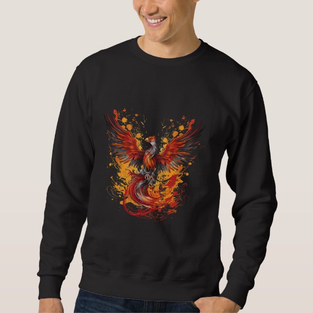 Sweatshirt Phoenix Firebird renaît Mythique Rétablissement de (Devant)