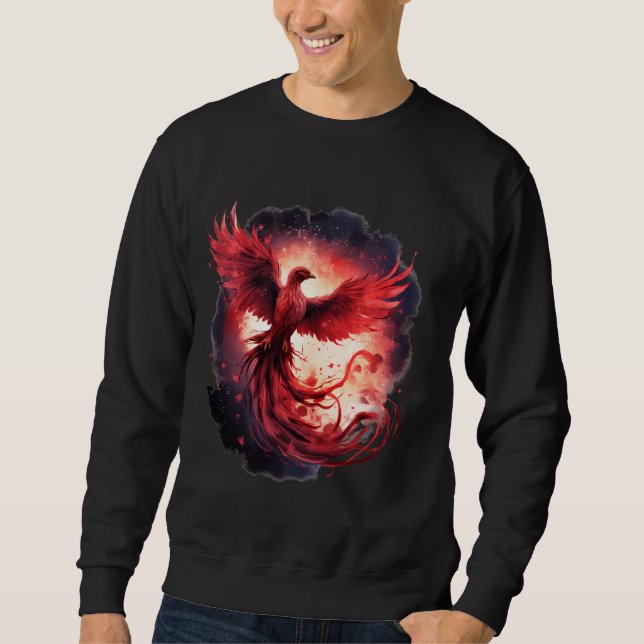 Sweatshirt Phoenix Mythique Feu d'Oiseau Phoenix Bird Rejeuna (Devant)