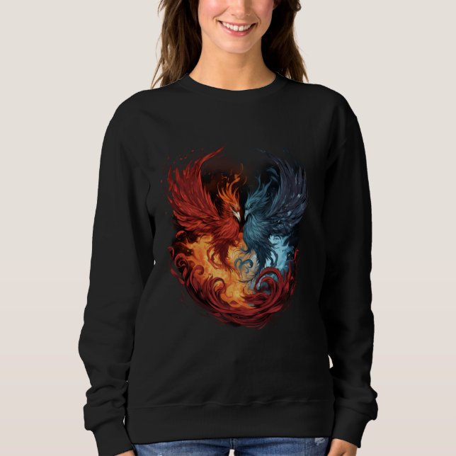 Sweatshirt Phoenix Oeuvre mythique Rétablissement des oiseaux (Devant)