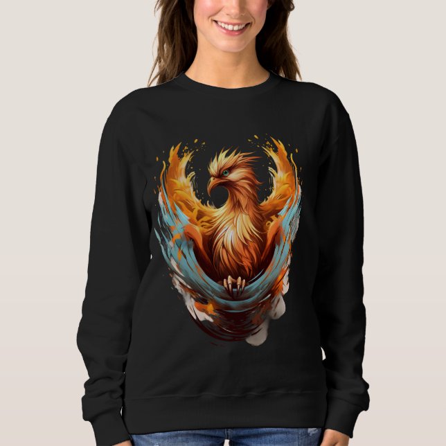 Sweatshirt Phoenix Rejeuner Mythique Oiseau Oiseau Reborn (Devant)