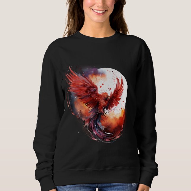 Sweatshirt Phoenix renaît Mythique Oiseau Feu Phoenix Oiseau  (Devant)
