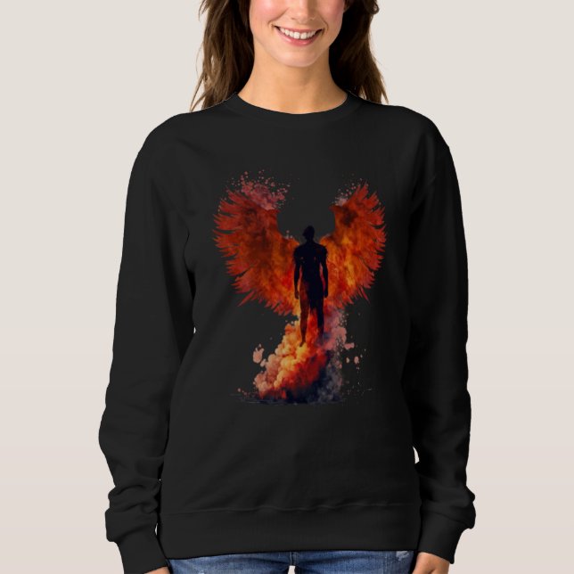 Sweatshirt Phoenix Rising Wings Resurrection Rebirth New Begi (Devant)